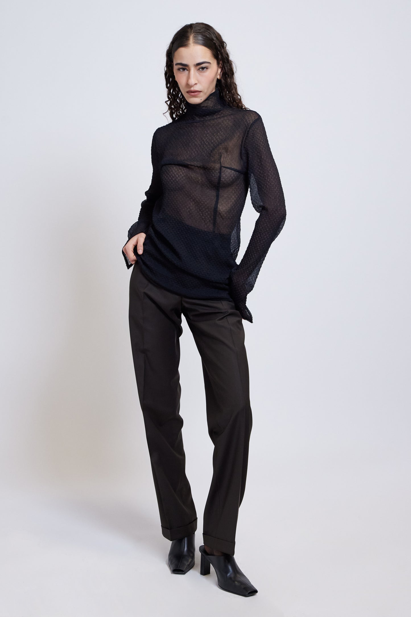 The Serpentine Sheer Blouse