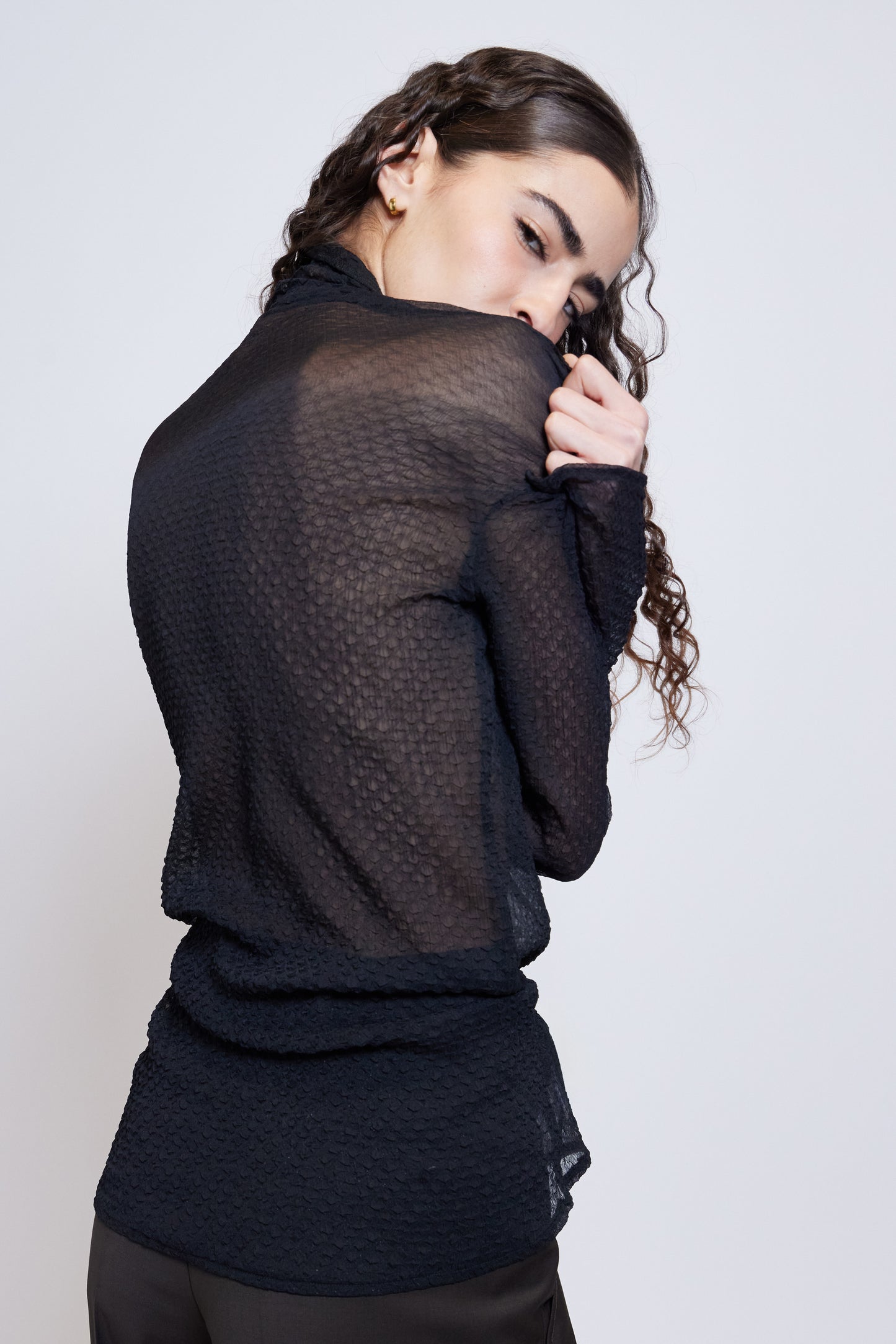 The Serpentine Sheer Blouse