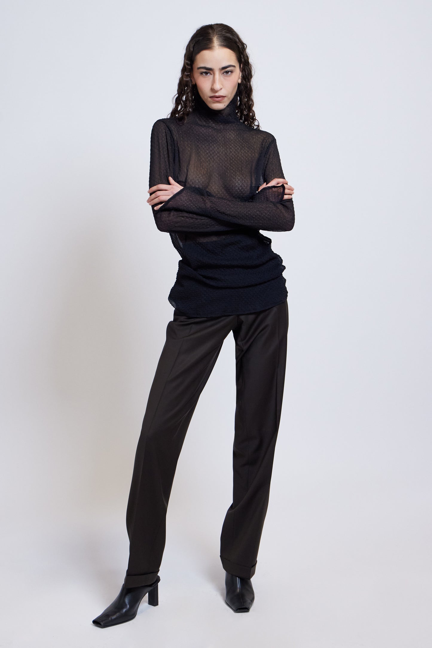 The Serpentine Sheer Blouse