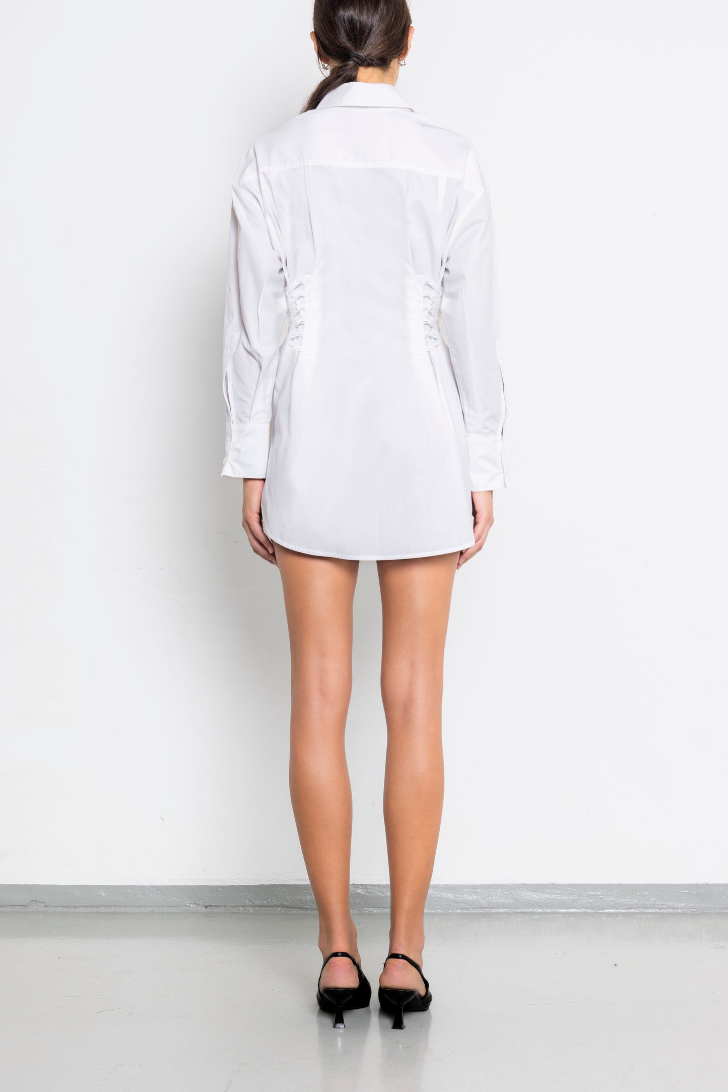 Side Corseted Shirtdress