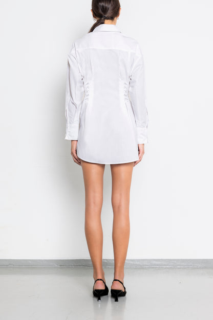Side Corseted Shirtdress